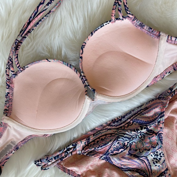 34A VS Victoria’s Secret BOMBSHELL Miraculous Adds-2 Cups Swim bikini 2pc - Picture 4 of 9
